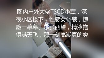 圈内户外大佬TSCD小薰，深夜小区楼下，性感女仆装，惊险一幕幕、东张西望，精液撸得满天飞，那一刻高潮真的爽！